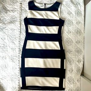 Calvin Klein Black and white Striped Dress 6